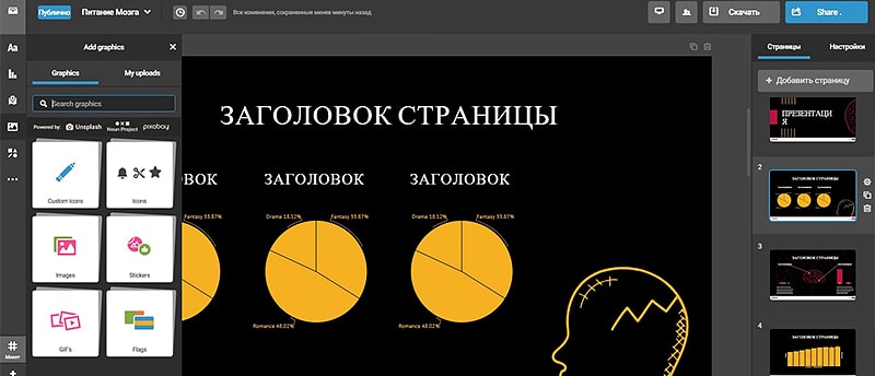 Как создать информационную графику в infogr-am