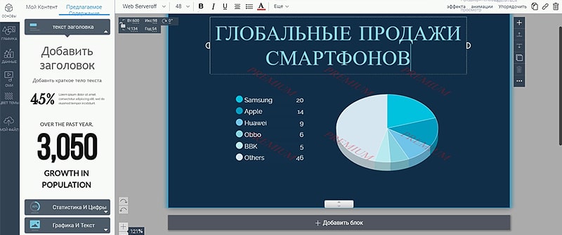 самостоятельное создание инфографики в visme